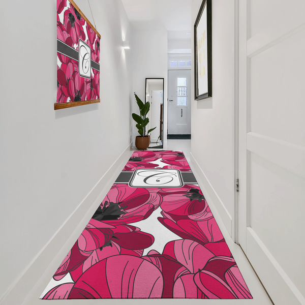 Tulips Area Rug Sizes - In Context (vertical)