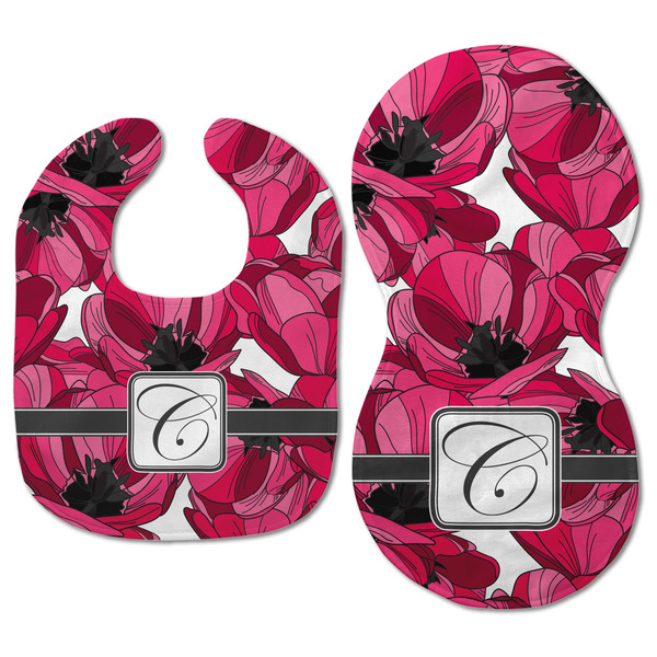 Tulips Baby Bib & Burp Set - Approval (new bib & burp)