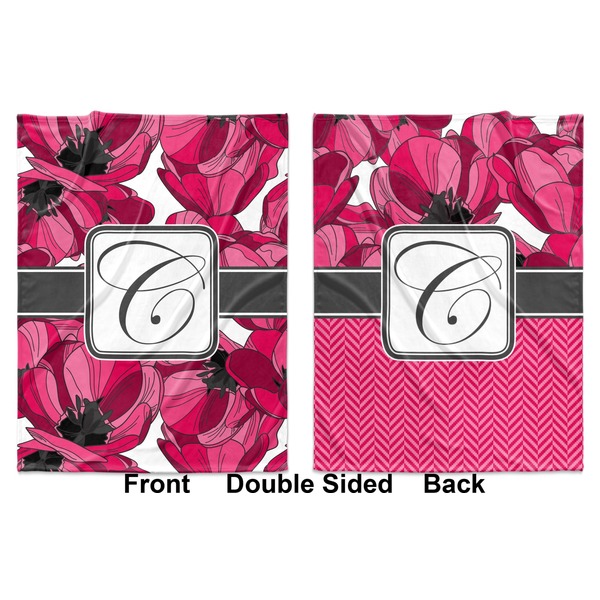 Tulips Baby Blanket (Double Sided - Printed Front and Back)