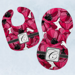Tulips Baby Bib & Burp Set w/ Initial