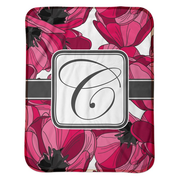 Tulips Baby Sherpa Blanket - Flat