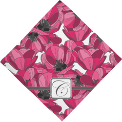 Tulips Dog Bandana Scarf w/ Initial