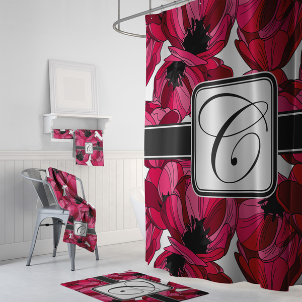 Tulips Bath Towel Sets - 3-piece - In Context