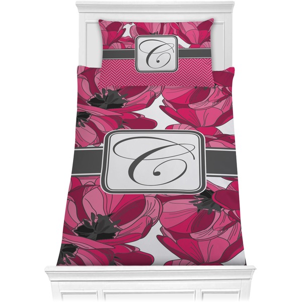 Custom Tulips Comforter Set - Twin XL (Personalized)