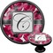 Tulips Black Custom Cabinet Knob (Front and Side)