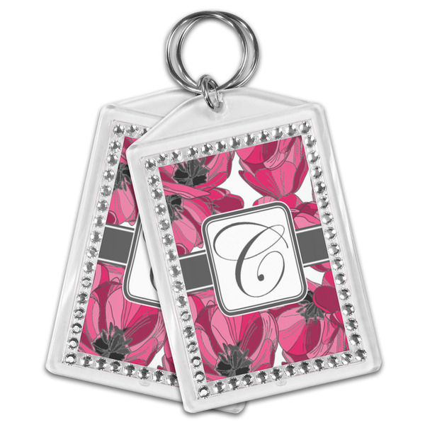 Tulips Bling Keychain - MAIN