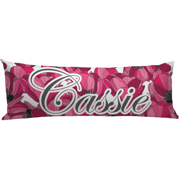 Custom Tulips Body Pillow Case (Personalized)