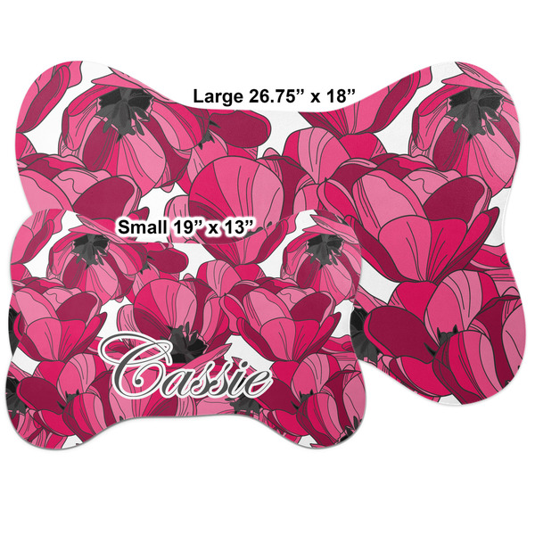 Tulips Bone Shaped Mat Comparison