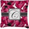 Tulips Faux-Linen Throw Pillow 18" (Personalized)