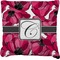 Tulips Faux-Linen Throw Pillow 20" (Personalized)
