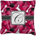 Tulips Faux-Linen Throw Pillow (Personalized)