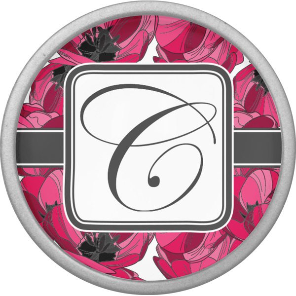 Tulips Cabinet Knob - Nickel - Front