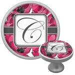 Tulips Cabinet Knob (Silver) (Personalized)