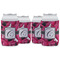 Tulips Can Cooler (12 oz) - Set of 4 w/ Initial