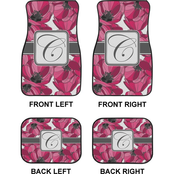 Tulips Car Floor Mats Set (2F + 2B)