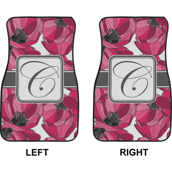 Tulips Car Mat Front - Approval
