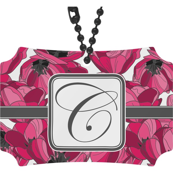 Custom Tulips Rear View Mirror Ornament (Personalized)