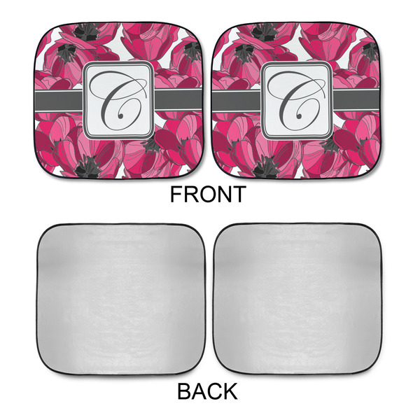 Tulips Car Sun Shades - APPROVAL