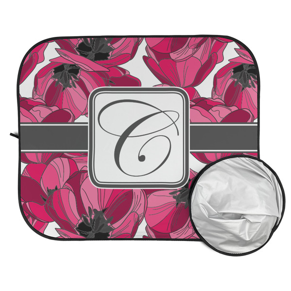 Tulips Car Sun Shades - FOLDED & UNFOLDED