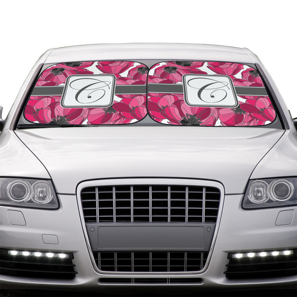 Tulips Car Sun Shades - IN CONTEXT