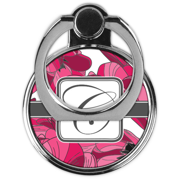 Tulips Cell Phone Ring Stand & Holder - Front (Collapsed)