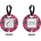Tulips Circle Luggage Tag (Front + Back)