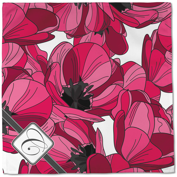 Tulips Cloth Napkins - Personalized Dinner (Full Open)