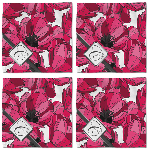 Tulips Cloth Napkins - Personalized Lunch (APPROVAL) Set of 4