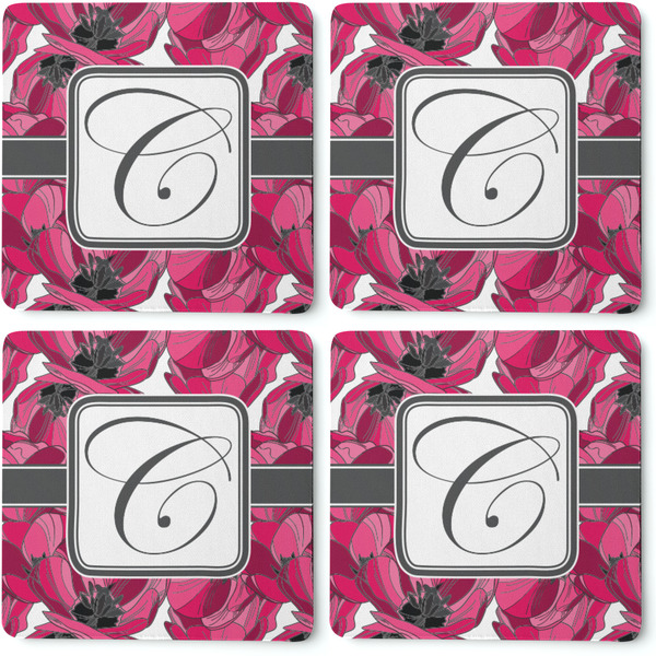Tulips Coaster Rubber Back - Apvl