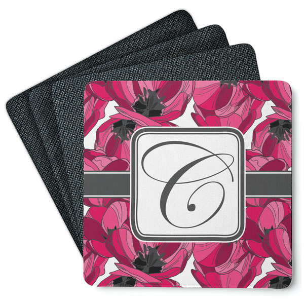 Tulips Coaster Rubber Back - Main