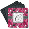 Tulips Square Rubber Backed Coasters - Set of 4 (Personalized)