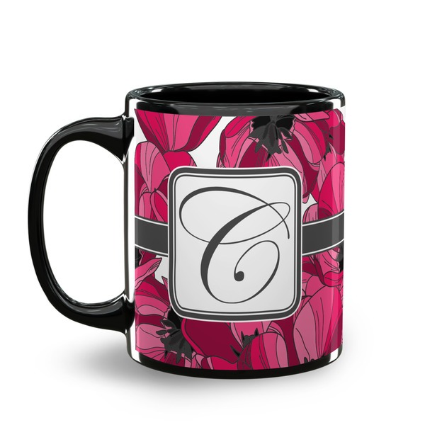 Tulips Coffee Mug - 11 oz - Black