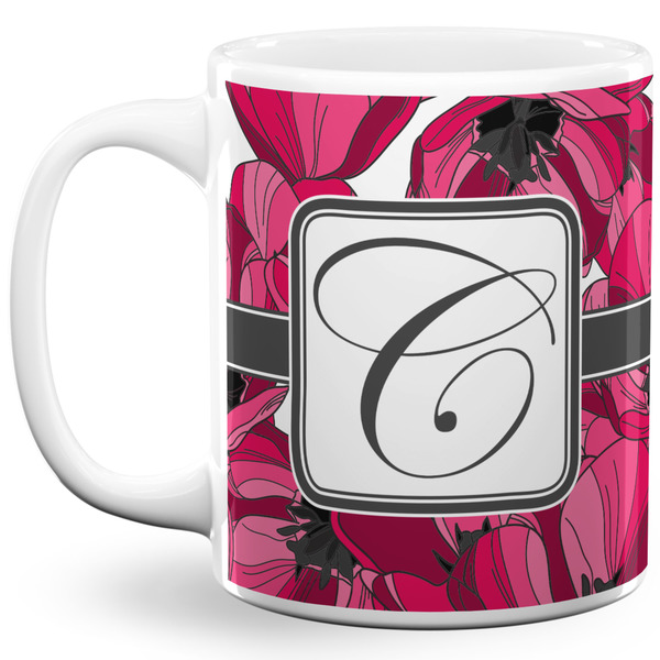 Custom Tulips 11 Oz Coffee Mug - White (Personalized)
