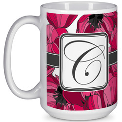 Tulips 15 Oz Coffee Mug - White (Personalized)