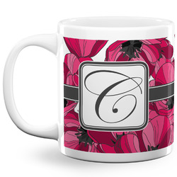 Tulips 20 Oz Coffee Mug - White (Personalized)