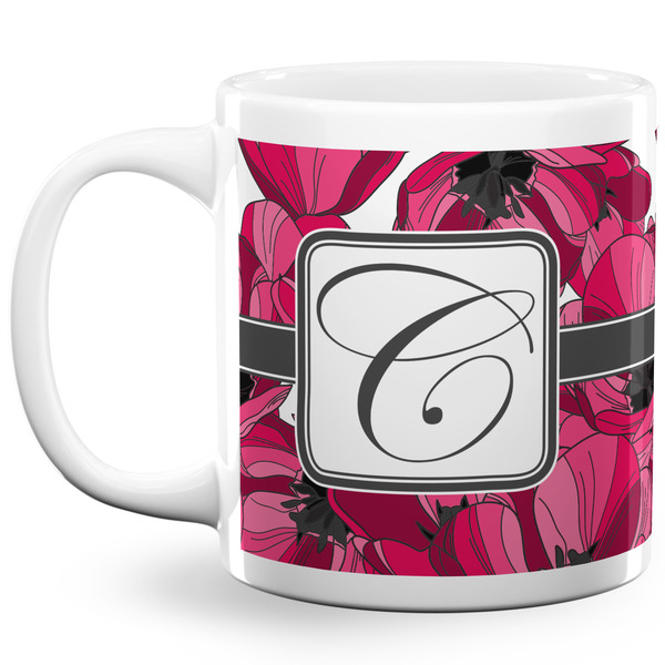 Custom Tulips 20 Oz Coffee Mug - White (Personalized)