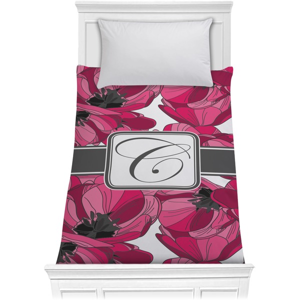 Custom Tulips Comforter - Twin XL (Personalized)