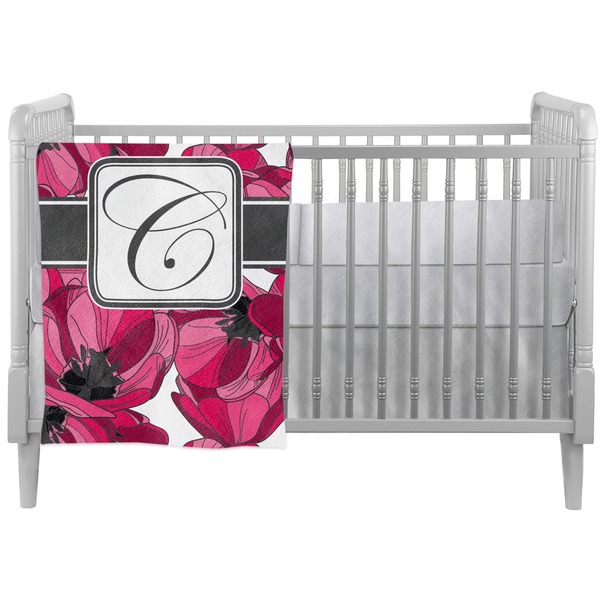 Custom Tulips Crib Comforter / Quilt (Personalized)