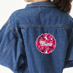 Tulips Twill Iron On Patch - Custom Shape - X-Large (Personalized)