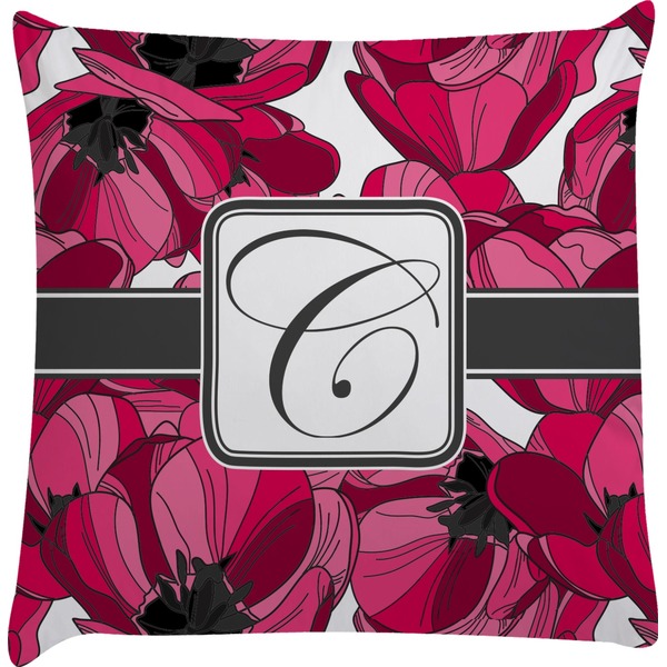 Custom Tulips Decorative Pillow Case (Personalized)