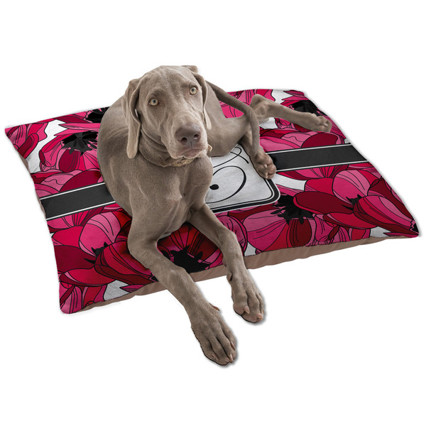 Tulips Dog Bed - Large LIFESTYLE