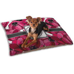 Tulips Dog Bed - Small w/ Initial