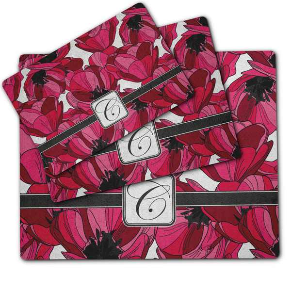 Tulips Dog Food Mat - MAIN (sm, med, lrg)