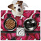 Tulips Dog Food Mat - Medium LIFESTYLE