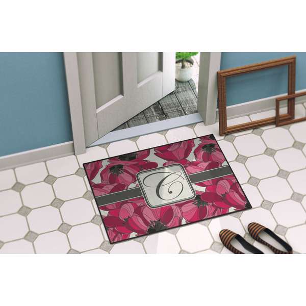 Tulips Door Mat Lifestyle