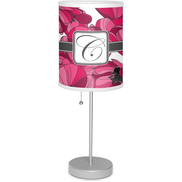 Custom Tulips 7" Drum Lamp with Shade (Personalized)