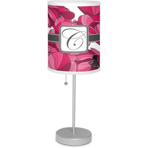 Custom Tulips Lamp with Drum Shade (Personalized)