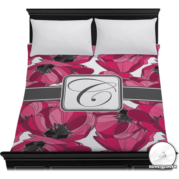 Custom Tulips Duvet Cover - Full / Queen (Personalized)
