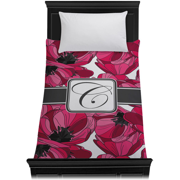 Tulips Duvet Cover - Twin - On Bed - No Prop