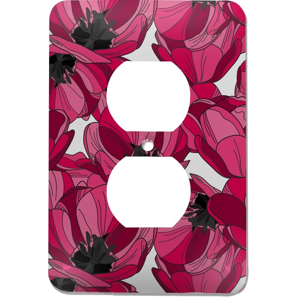 Custom Tulips Electric Outlet Plate